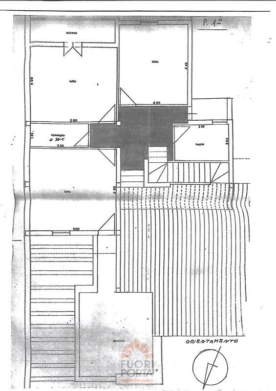 Planimetria piano primo