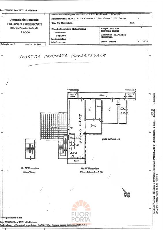 Planimetria nostra proposta progettuale
