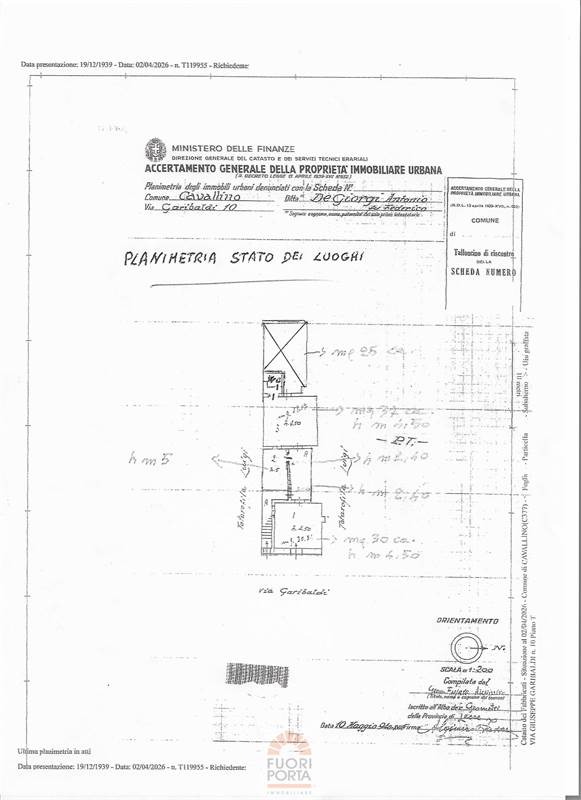 Planimetria stato dei luoghi